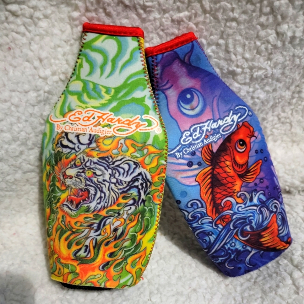 ED HARDY bottle huggers..you get both